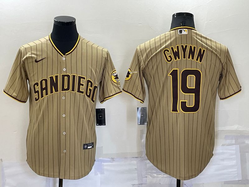 Men San Diego Padres #19 Gwynn brown Game Nike 2022 MLB Jersey